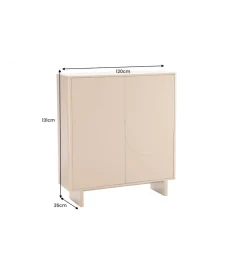 Komoda SAVOY 130 cm kolor trawertynu