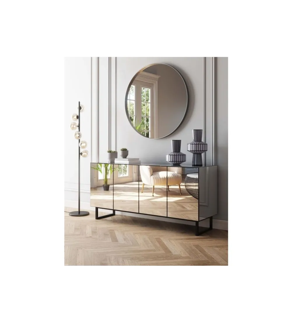 Komoda SORAN 160 cm transparentna
