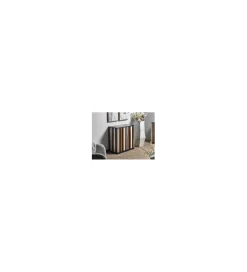 Komoda SZPAT 80 cm drewno akacja wielokolorowa