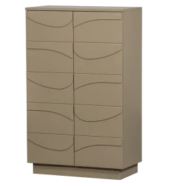 Komoda TEO 116 cm drewno sosny mud
