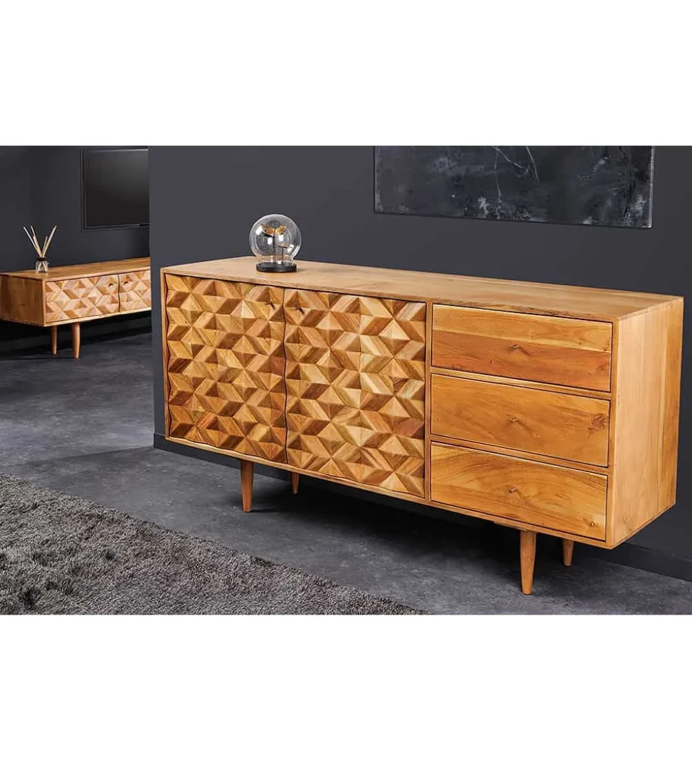Komoda TROPEA 145 cm drewno akacja honey