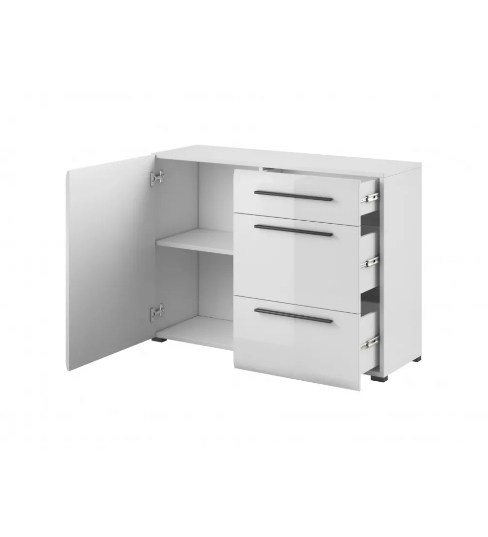 Komoda TULSA 120 cm biała