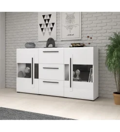 Komoda TULSA 180 cm biała