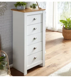 Komoda VINCENTE 53 cm biała