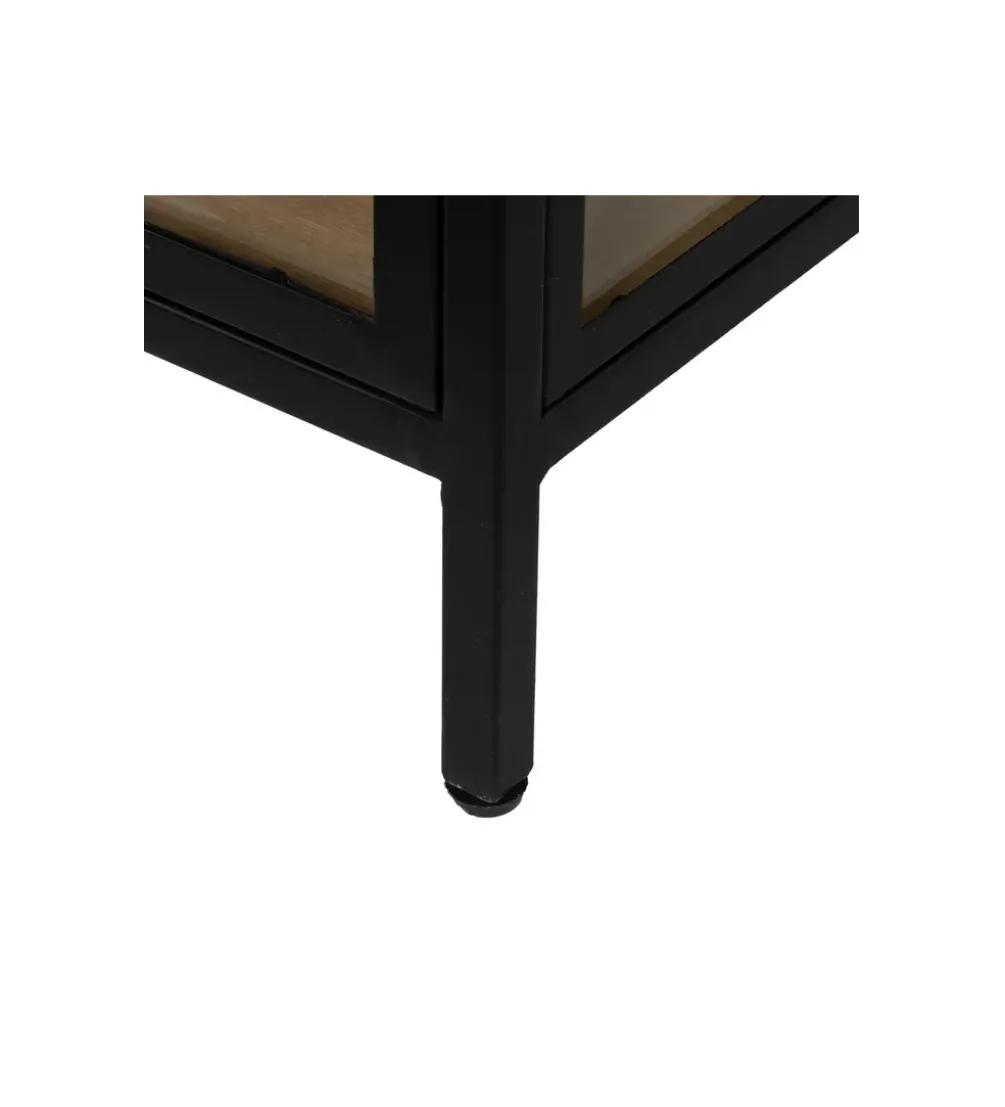 Komoda Witryna NEGRO 150 cm czarna