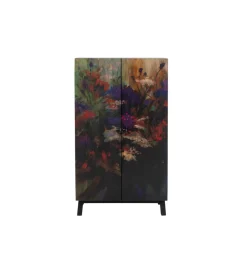 Komoda wysoka Fleur 140 cm wielokolorowa