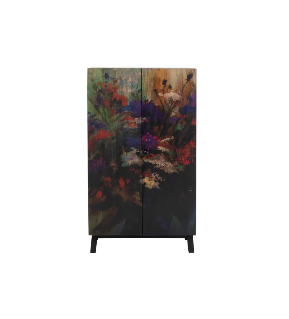Komoda wysoka Fleur 140 cm wielokolorowa
