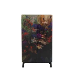 Komoda wysoka Fleur 140 cm wielokolorowa