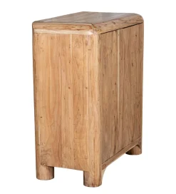 Komoda wysoka OHALDA 100 cm drewno akacja