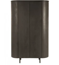 Komoda wysoka TOBAGO 180 cm czarna
