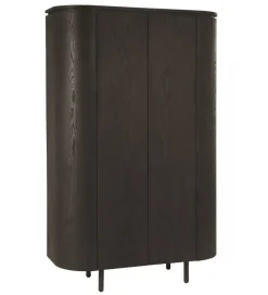 Komoda wysoka TOBAGO 180 cm czarna