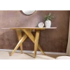 Konsola ART LIVING 140 cm blat z białego marmuru