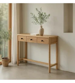 Konsola BERGI 90 cm drewno mango naturalna