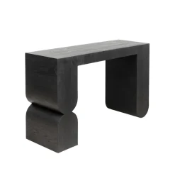 Konsola Curve 120 cm w optyce jesionu czarna