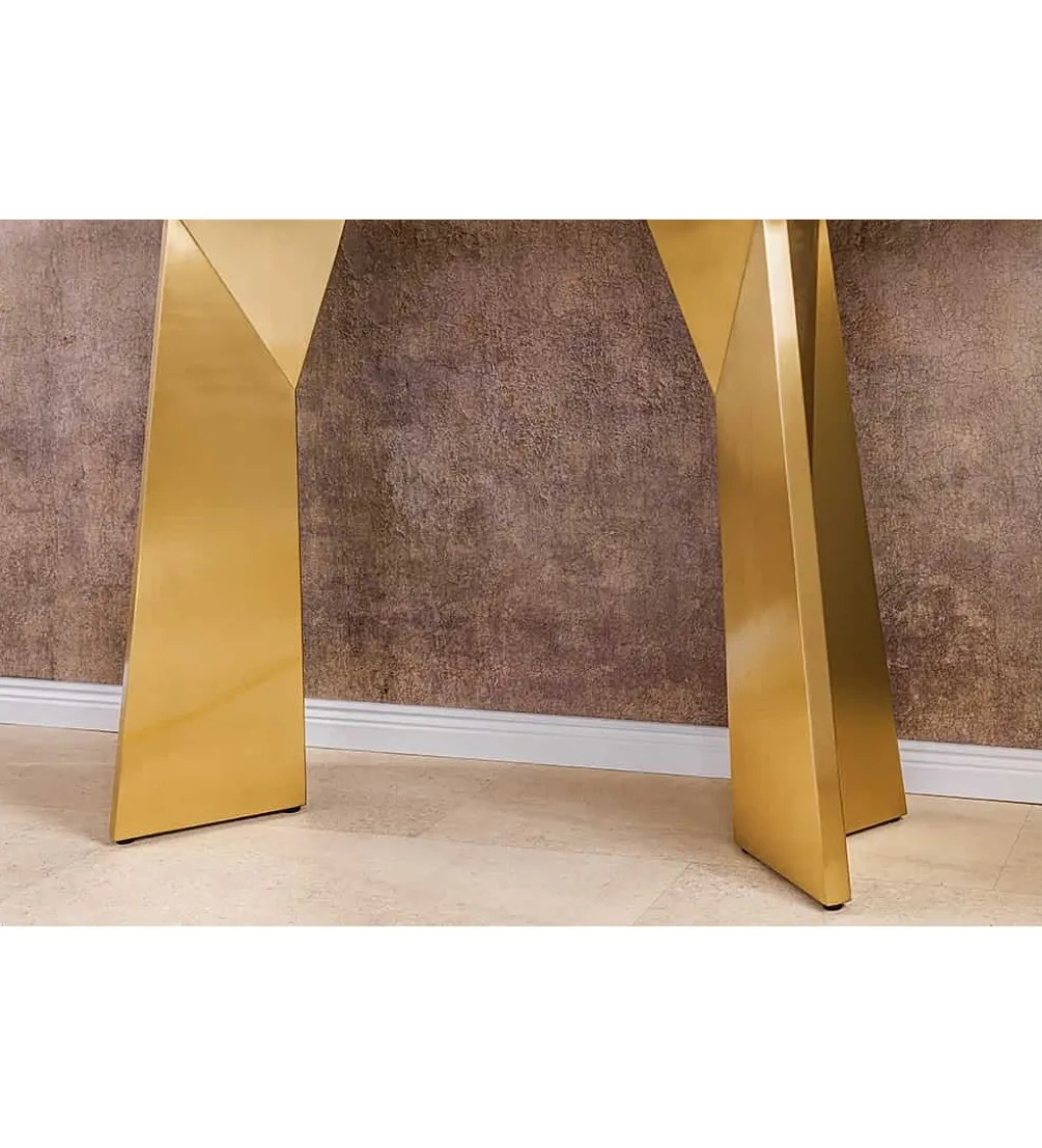 Konsola EXTRAVAGANCIA 140 cm blat z białego marmuru