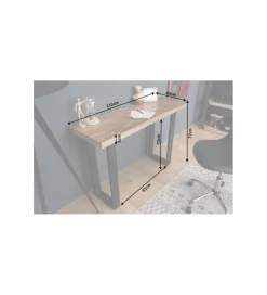Konsola Iron Craft 115 cm drewno mango