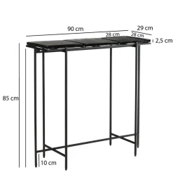 Konsola LAILA 90 cm czarna