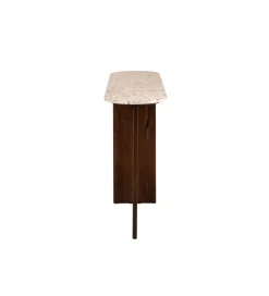 Konsola MATHILDE 140 cm naturalna w optyce marmuru