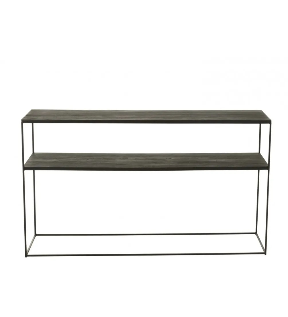 Konsola RECTANGLE 140 cm drewno czarne