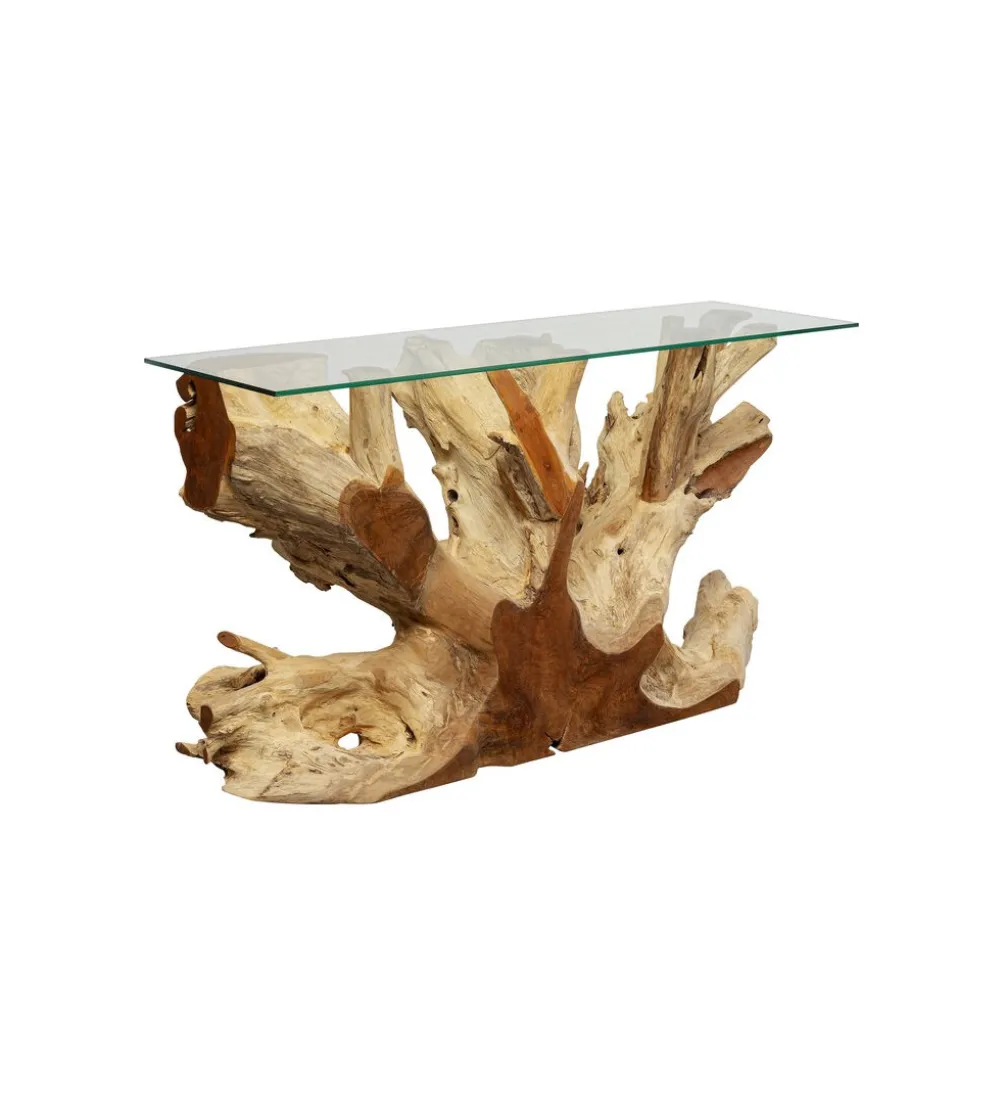 Konsola ROOTS 150 cm drewno teak naturalna
