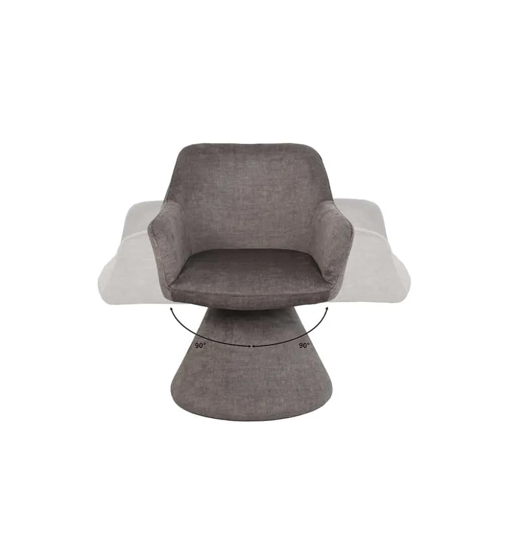 Krzesło AMBIENTO 79 cm obrót 180 stopni szare