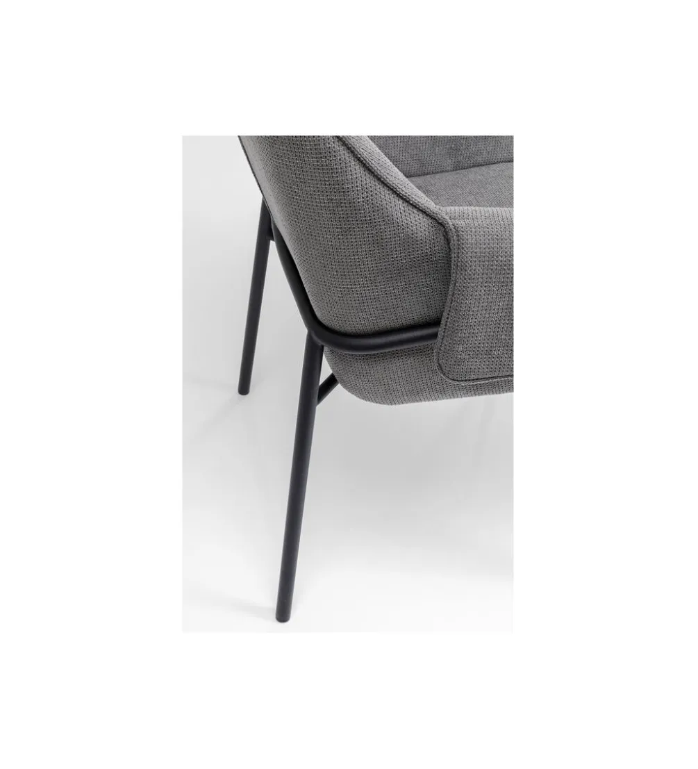 Krzesło BESS 83 cm bouclé szary