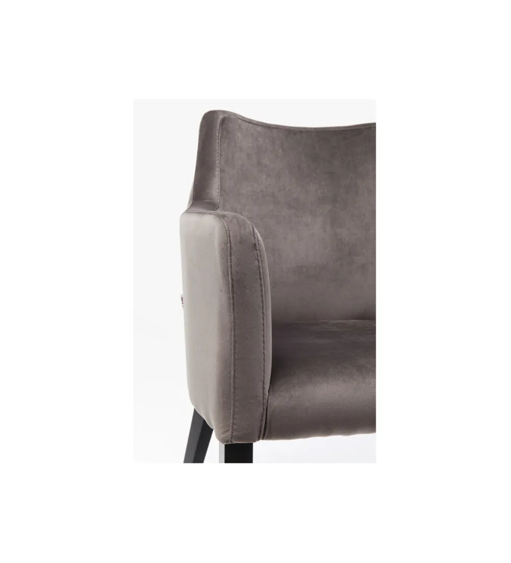 Krzesło BLACK MODE 87 cm welwet szary