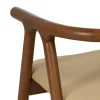 Krzesło EMYLY 76 cm kremowo brązowy
