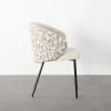 Krzesło ESTAMPADO 74 cm biało beżowe