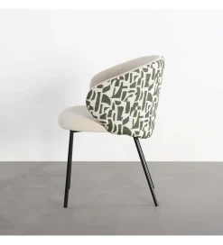 Krzesło ESTAMPADO 74 cm biało szare
