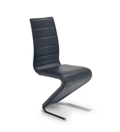 Krzesło K194 99 cm skórzane czarne