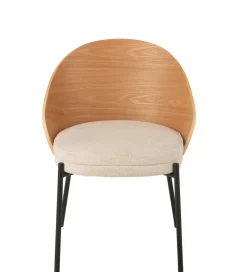 Krzesło LONEPLY 75 cm naturalne beżowe