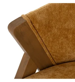 Krzesło MORTEZ 68 cm naturalne żółte