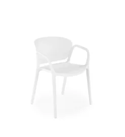 Krzesło NATI z podłokietnikami białe
