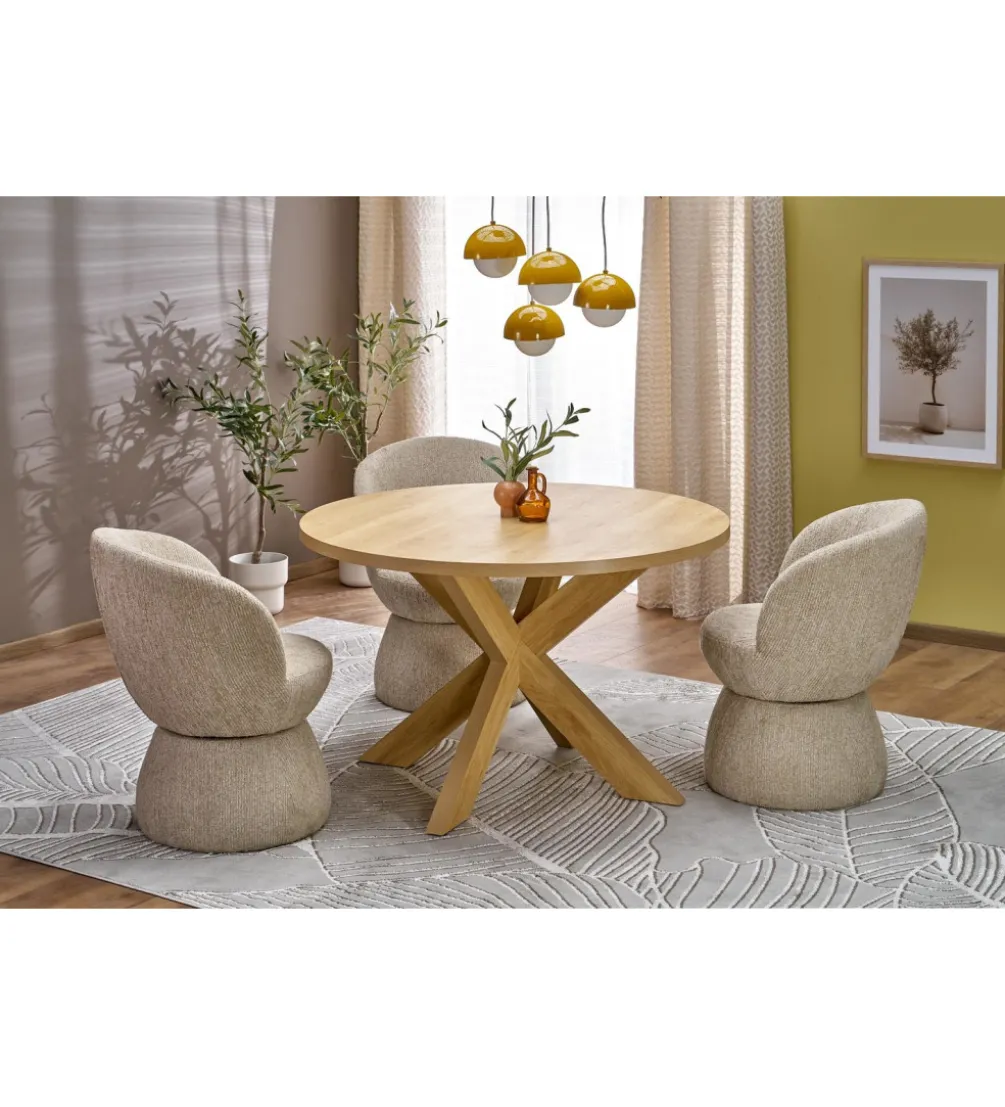 Krzesło obrotowe K581 82 cm beżowe