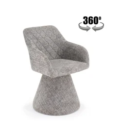 Krzesło obrotowe K603 85 cm popielate