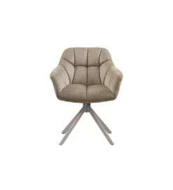 Krzesło obrotowe PAPILLON 83 cm 180 stopni beżowe szare