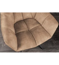 Krzesło obrotowe PAPILLON 83 cm 180 stopni champagne beżowe
