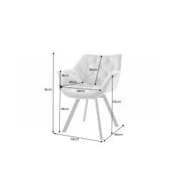 Krzesło obrotowe siedzisko 180 stopni The Dutch Comfort beżowe