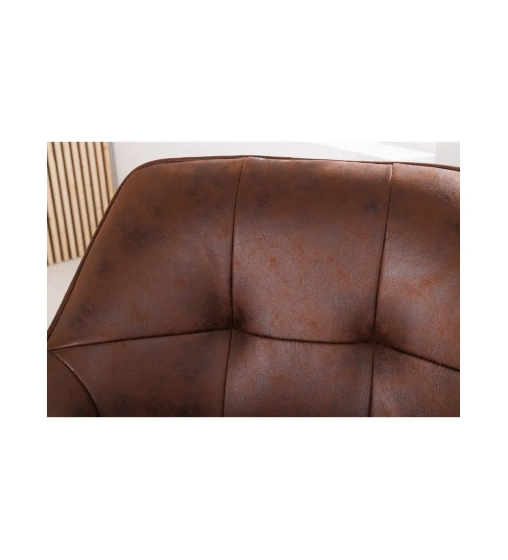 Krzesło obrotowe TAVIRA brązowe