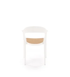 Krzesło ogrodowe K530 80 cm białe naturalne