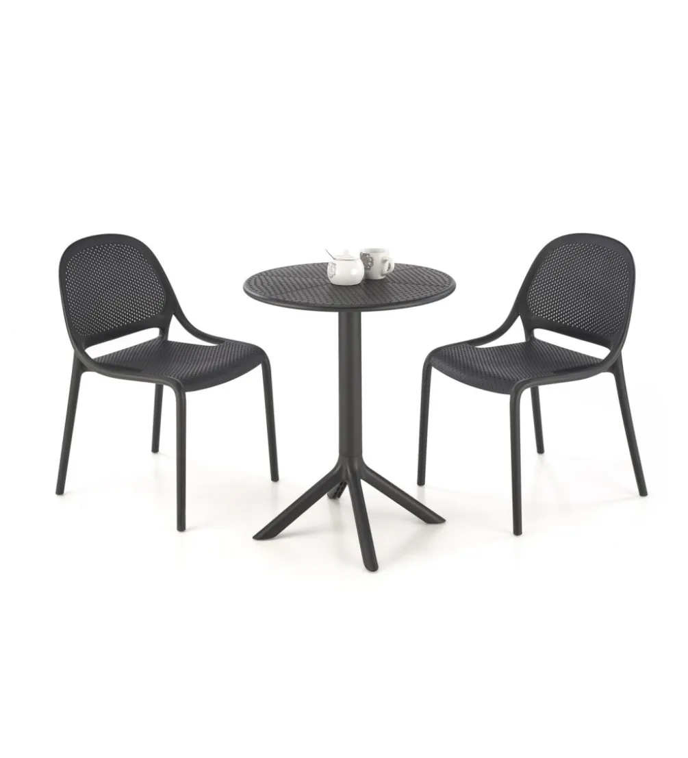 Krzesło ogrodowe K532 80 cm czarne