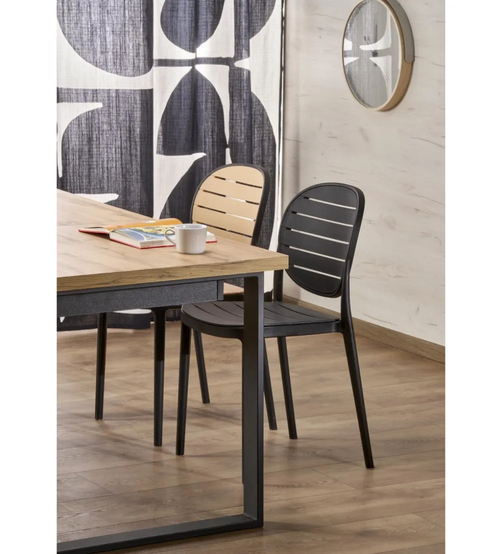 Krzesło ogrodowe K529 83 cm czarne