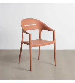 Krzesło ogrodowe LUCEROS 83 cm terrakota