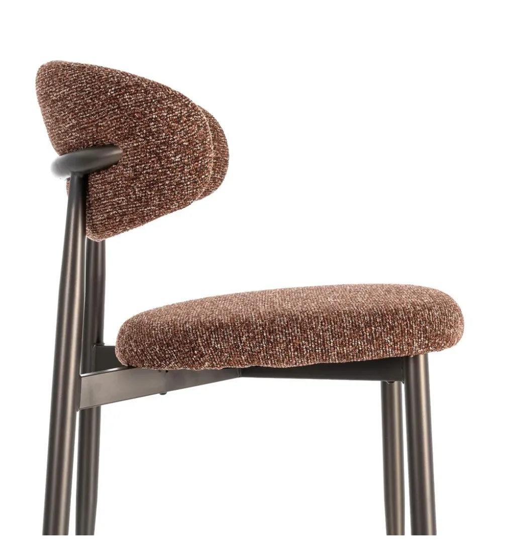 Krzesło TABURENMO 76 cm brązowo czarne