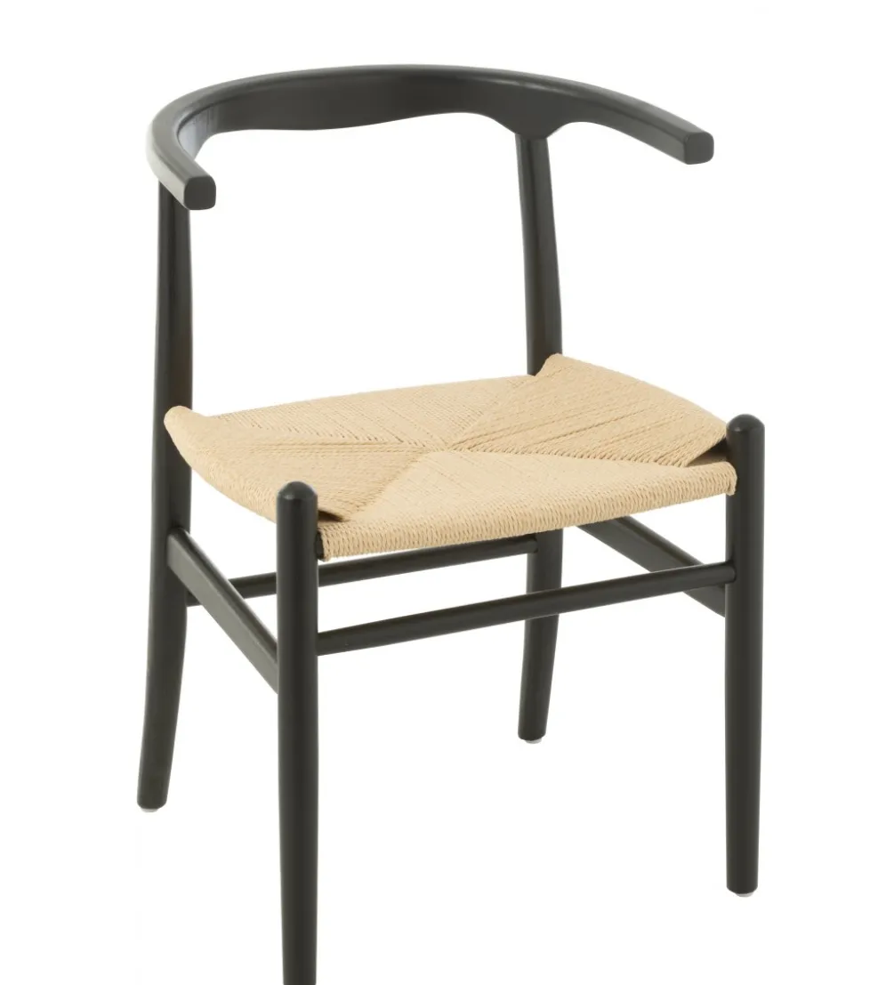 Krzesło TOON 76 cm drewno bukowe czarne