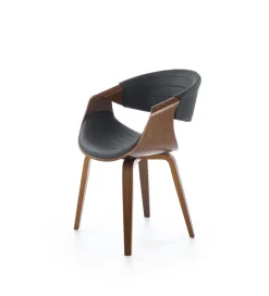 Krzesło VIGO III w optyce orzecha czarne