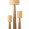 Lampa podłogowa UMBRELLA 157 cm drewno ailantus naturalna