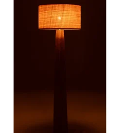 Lampa podłogowa UMBRELLA 157 cm drewno ailantus naturalna