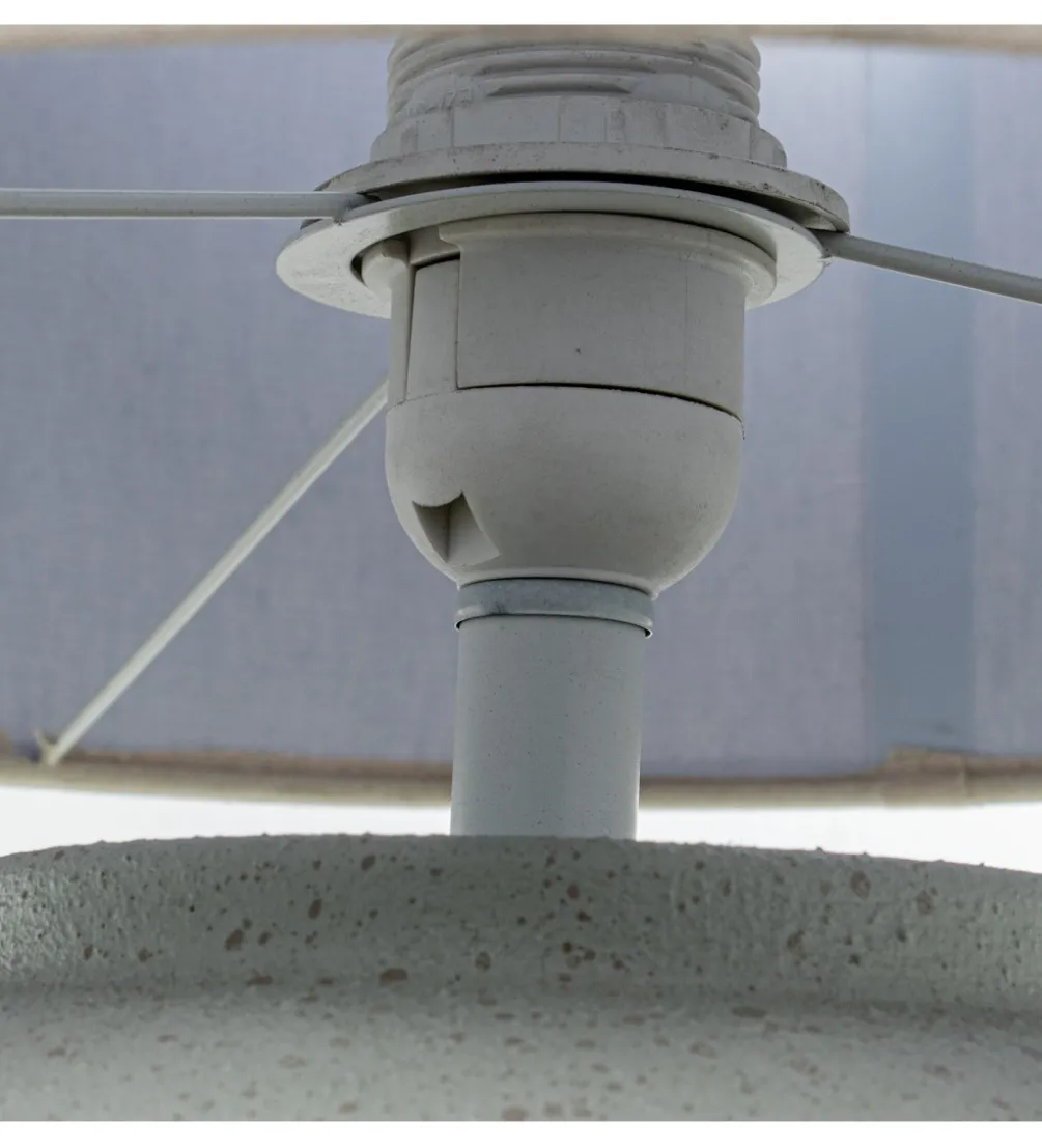 Lampa stołowa ABARLE ceramika antyczna biel